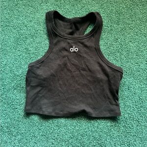 Alo Black Crop Top